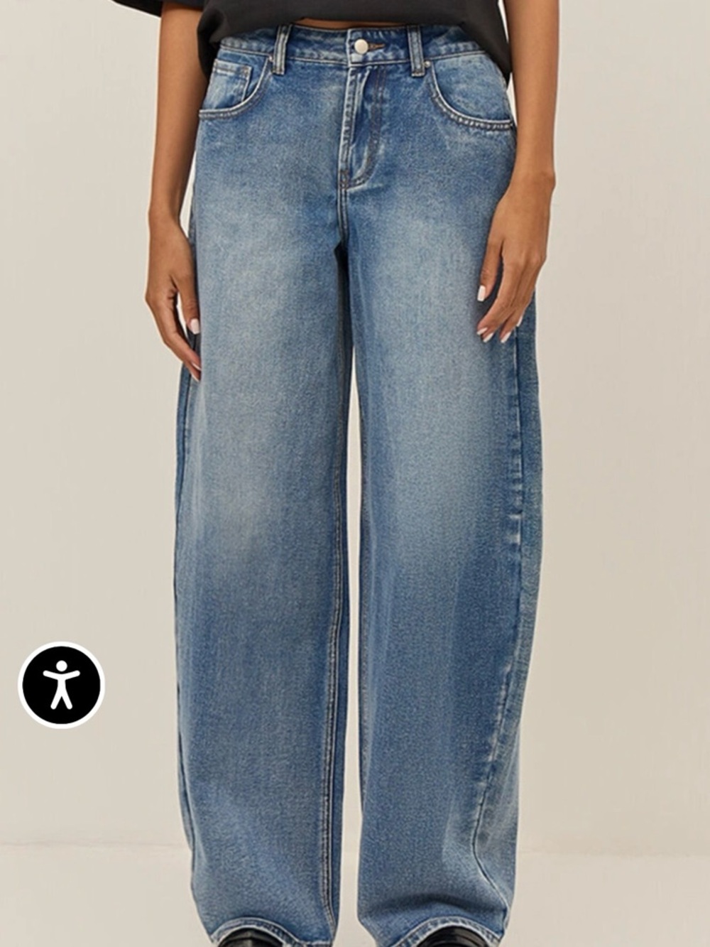 Pretty Little Thing NWT low Rise Barrel Jeans Size 10